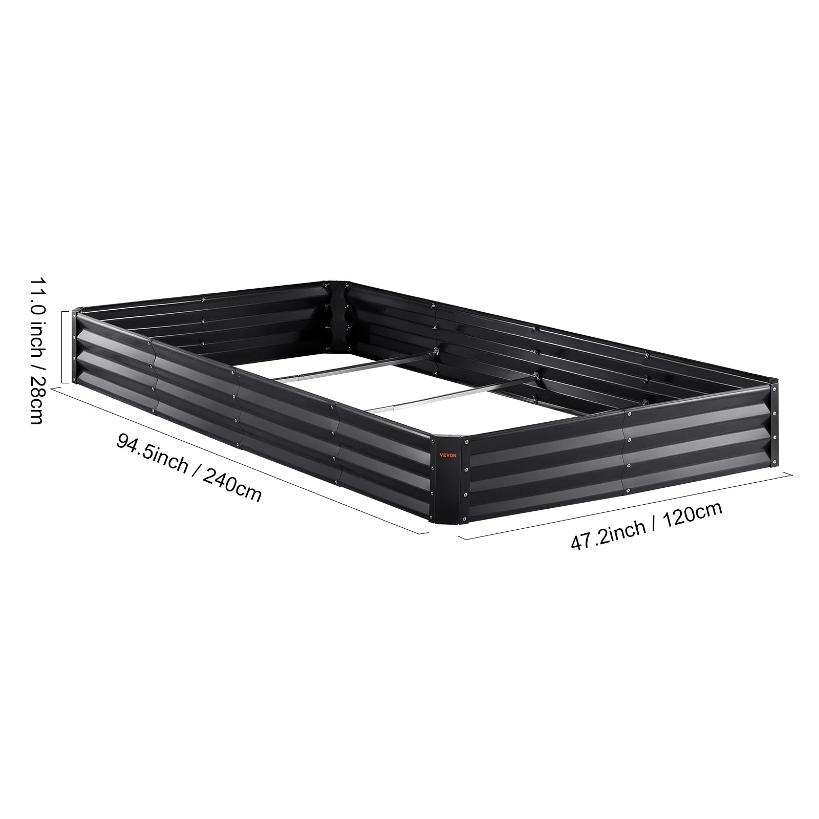 Raised Garden Bed Kit – Large Metal Planter Box with Open Bottom for Outdoor Vegetables, Flowers, and Herbs - Moss Roze