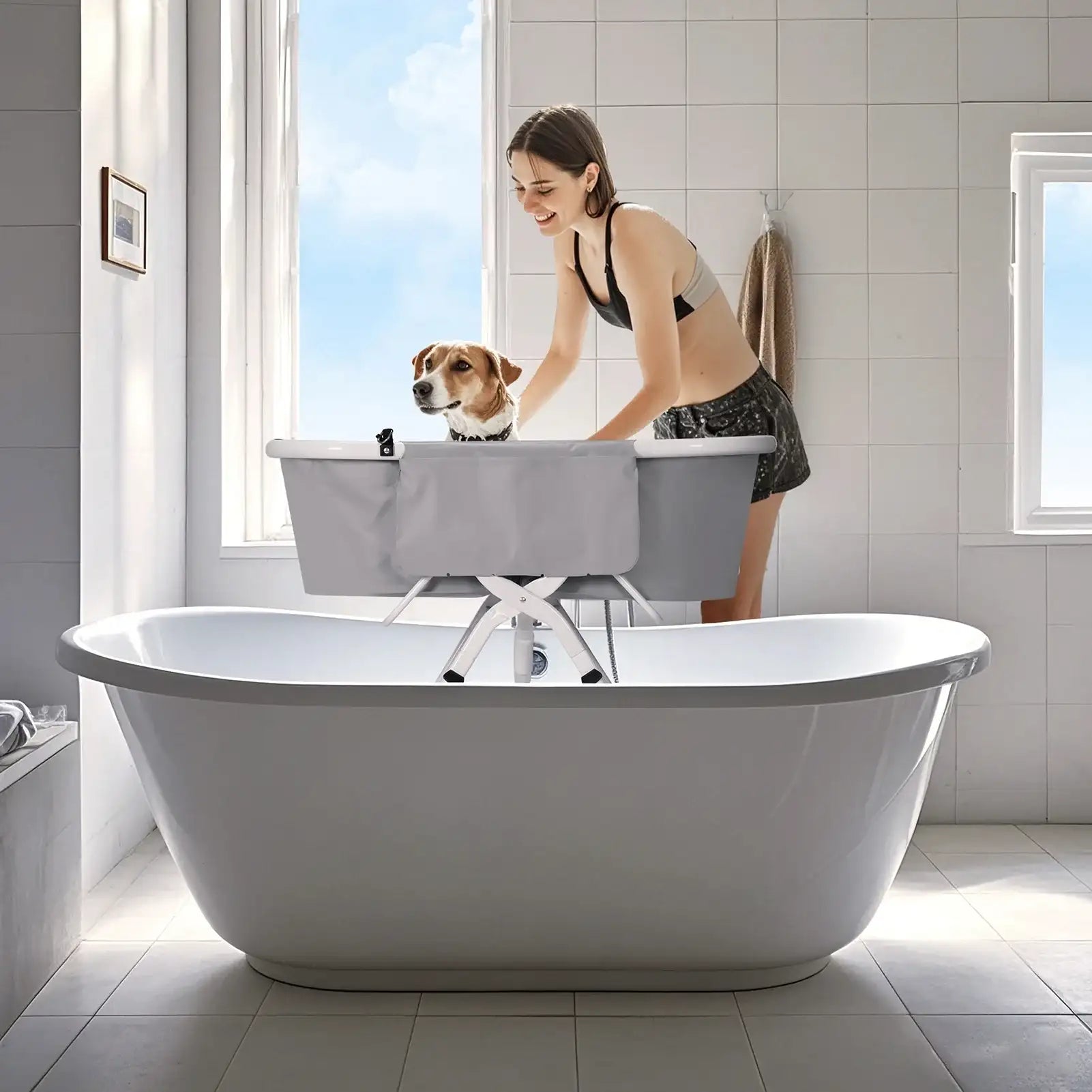 Foldable Dog & Cat Bath Tub – Portable