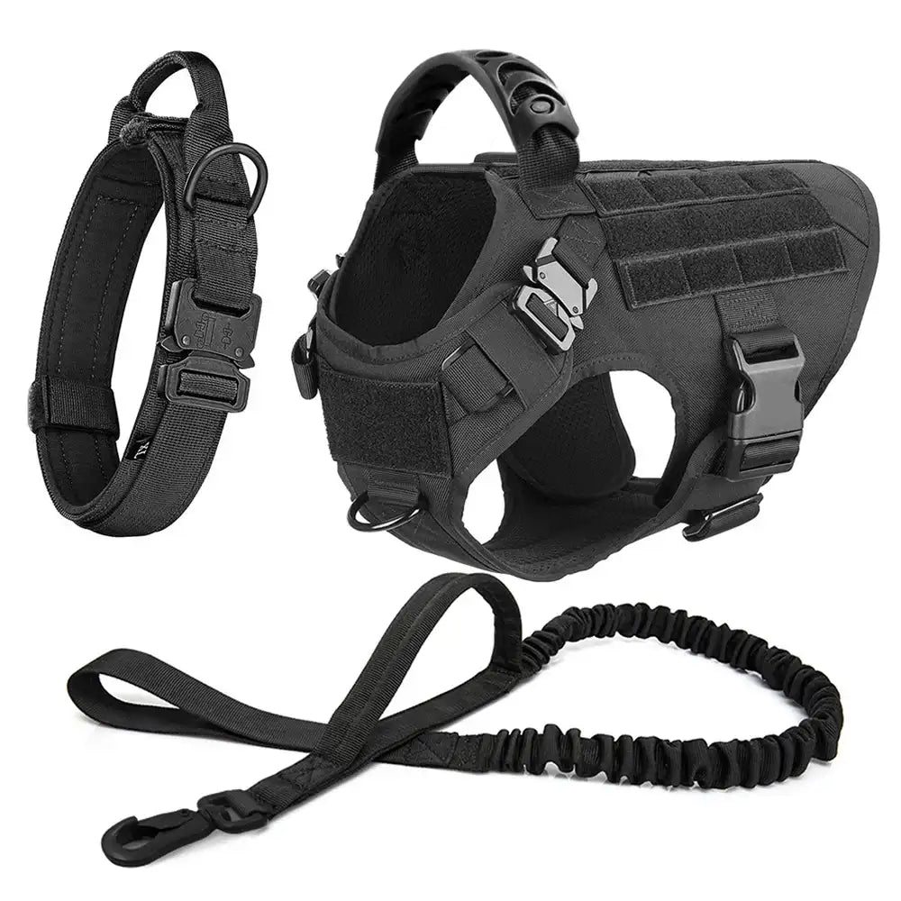 Large Dog Harness and Leash Set – No-Pull Training Vest with Collar