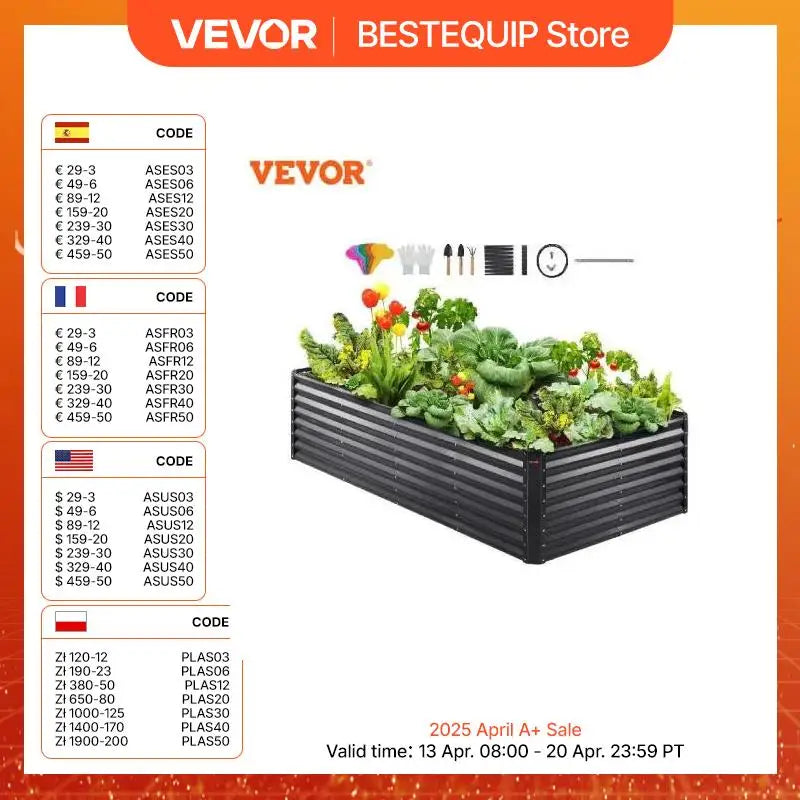 Raised Garden Bed Kit – Large Metal Planter Box with Open Bottom for Outdoor Vegetables, Flowers, and Herbs - Moss Roze