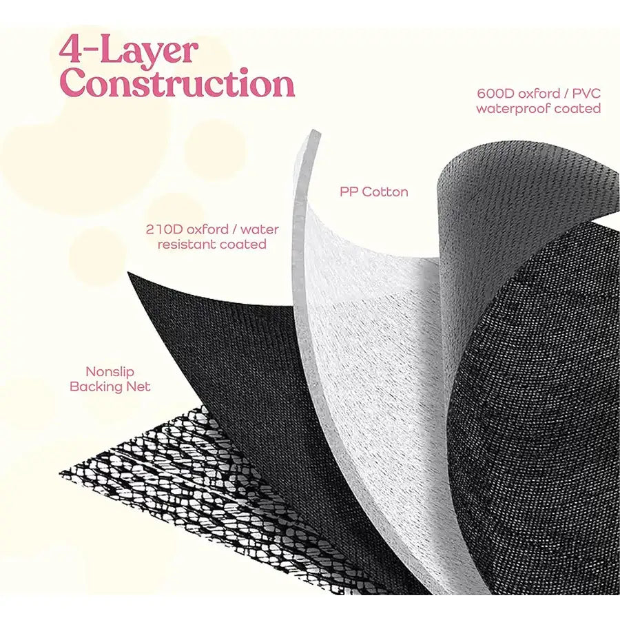 Waterproof Pet Car Seat Cover with Gray Edging – Stain-Resistant, Machine Washable & Easy to Maintain