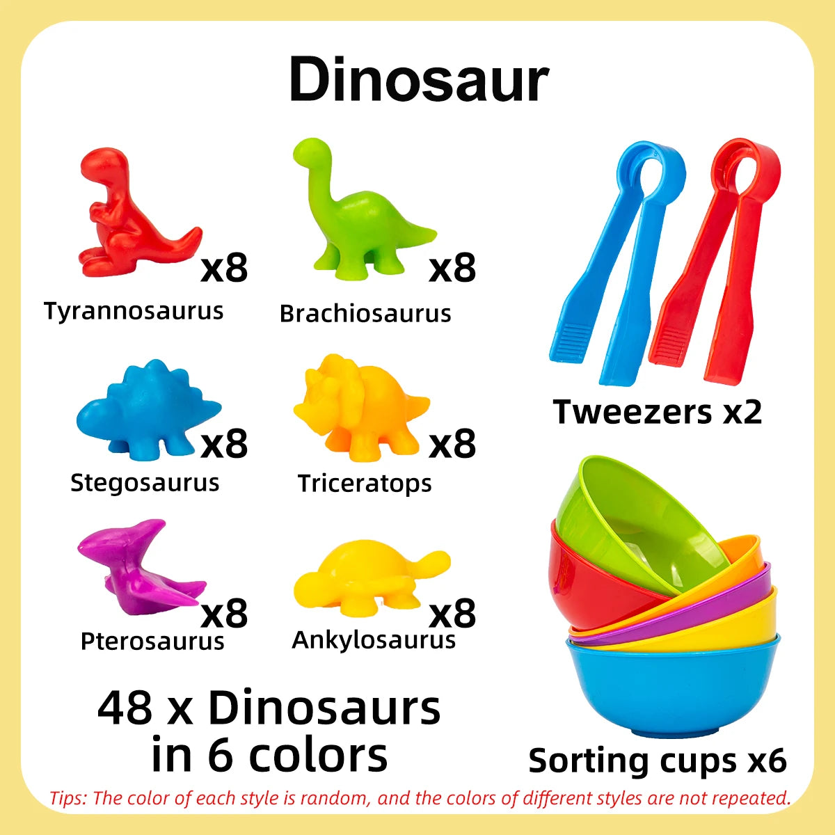 Counting Animal Sorting Toys – Montessori Preschool Learning Set for Toddlers, Color & Shape Recognition, STEM Math Educational toy - Moss Roze