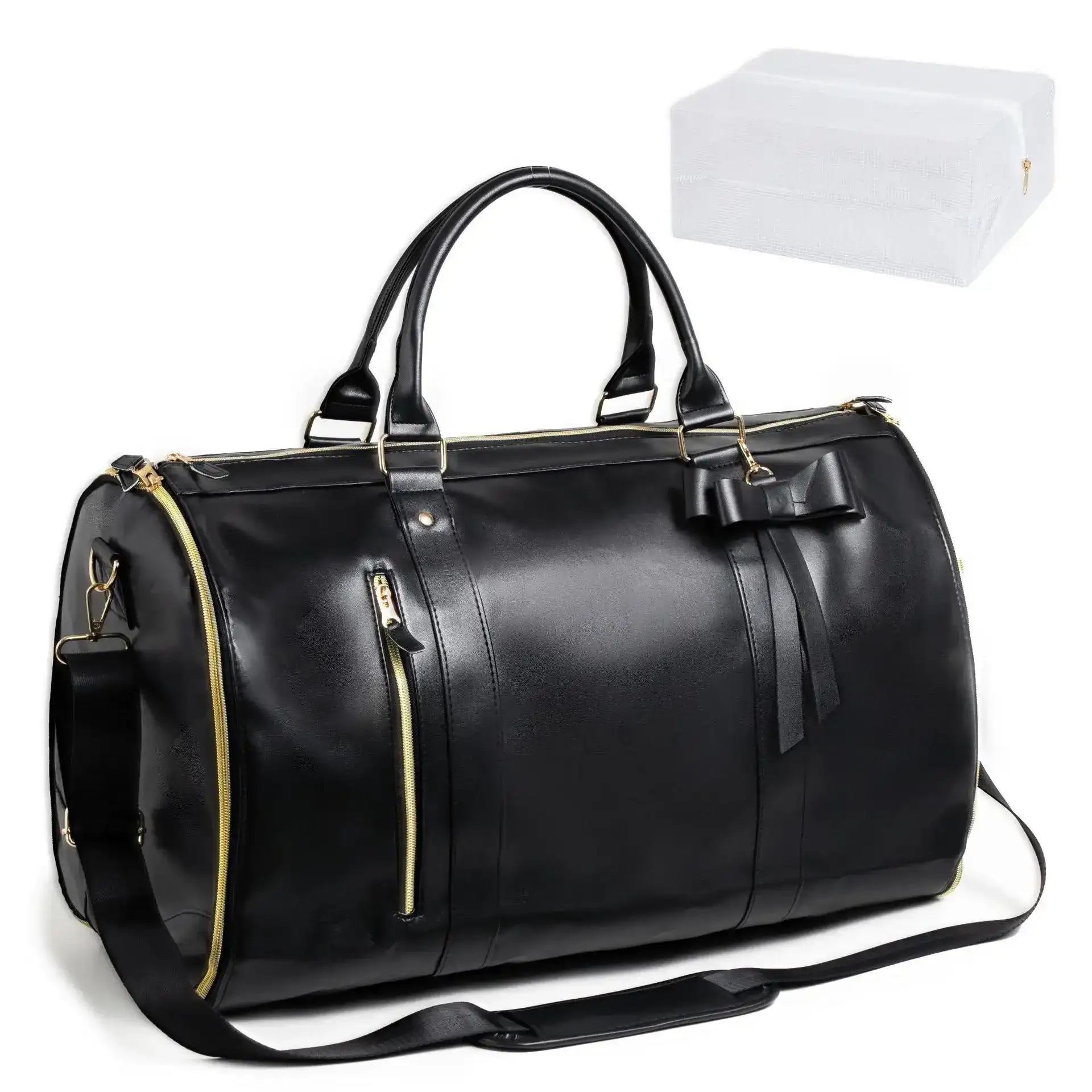 Folding Suit Travel Duffel Bag – Large Capacity Women’s Crossbody Handbag for Business & Trips