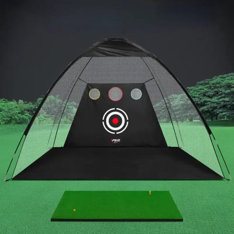 Foldable Golf Practice Net – 2m/3m Indoor Training Cage with Target , Durable Oxford Fabric