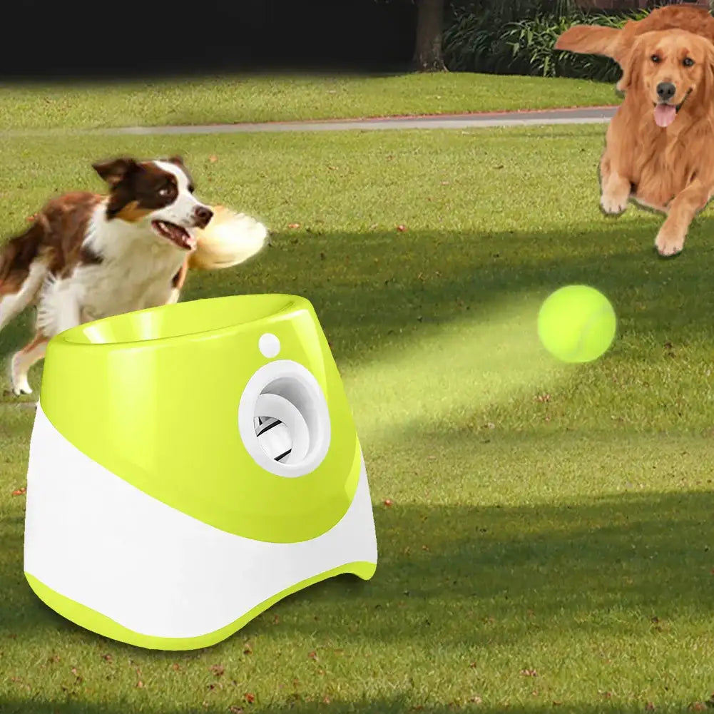 Automatic Dog Tennis Ball Launcher – Rechargeable Interactive Throwing Machine for Pets