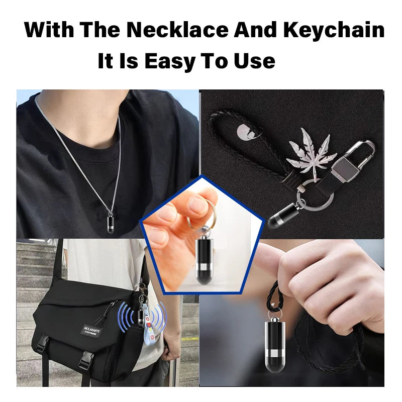 Mini Voice Activated Recorder – Digital Audio Recording Device, Professional Dictaphone & Listening Micro Recorder | Keychain & Pendant Design - Moss Roze