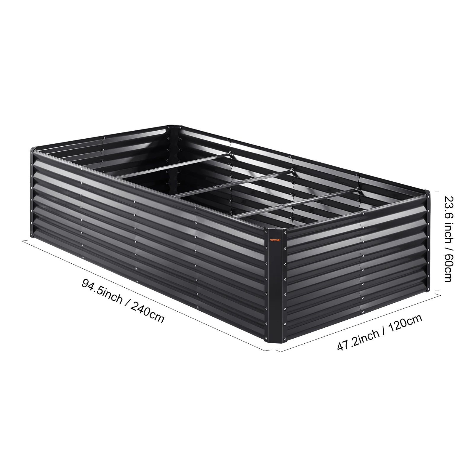 Raised Garden Bed Kit – Large Metal Planter Box with Open Bottom for Outdoor Vegetables, Flowers, and Herbs - Moss Roze