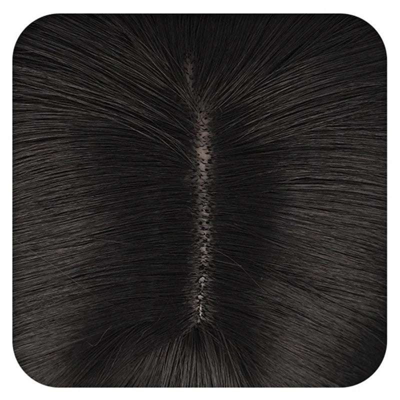 Long Straight Black Synthetic Wig for Women – Natural Cosplay Wig with Breathable Cap, 26-Inch Heat-Resistant Fiber Hairpiece - Moss Roze