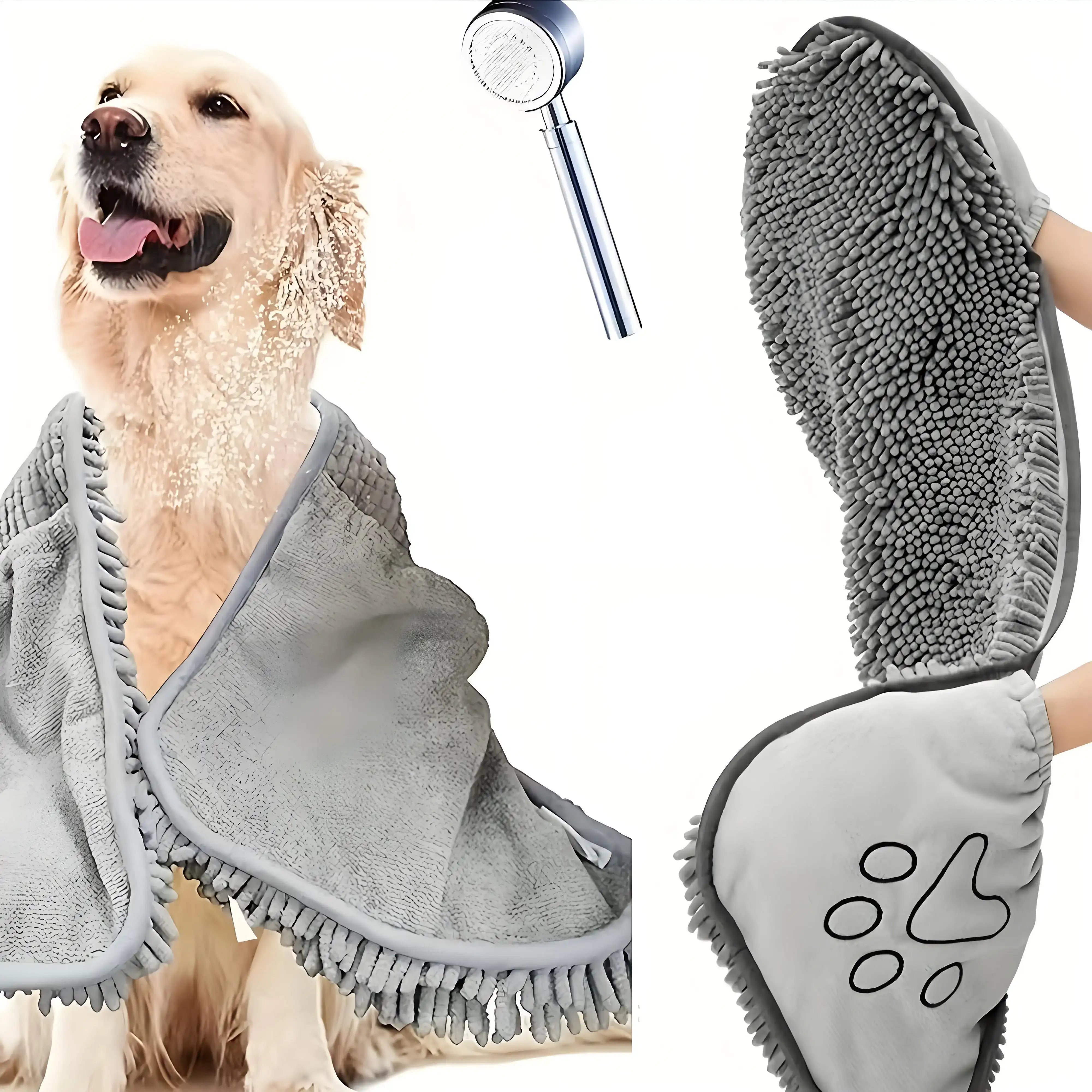 Plush Microfiber Pet Towel – Ultra Absorbent, Quick-Dry & Hypoallergenic
