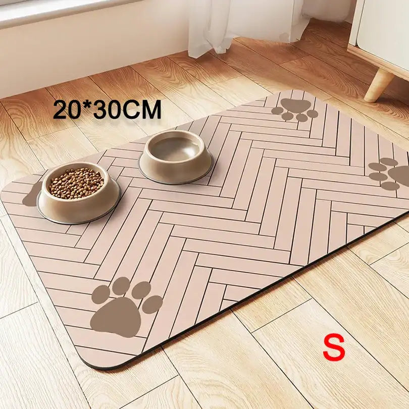 Pet Feeding Mat – Absorbent, Waterproof, Non-Slip Placemat