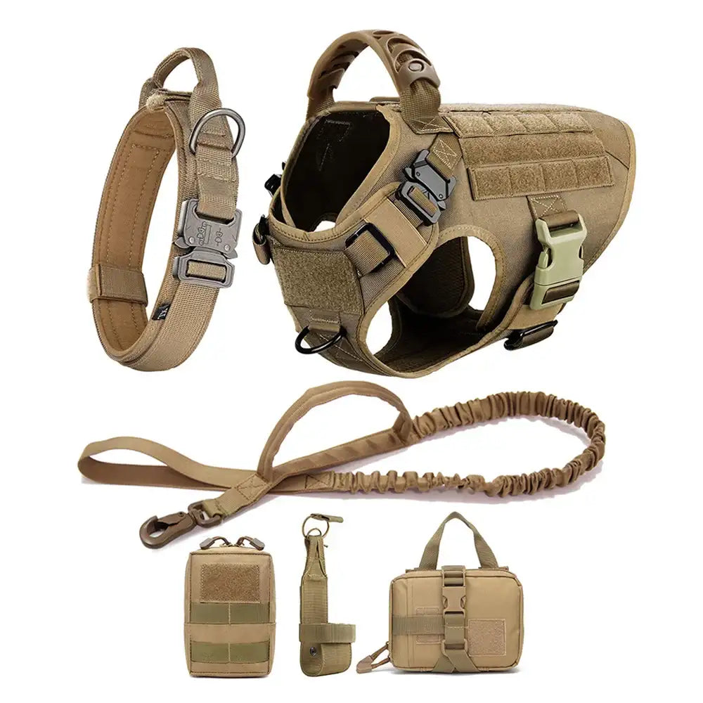 Large Dog Harness and Leash Set – No-Pull Training Vest with Collar