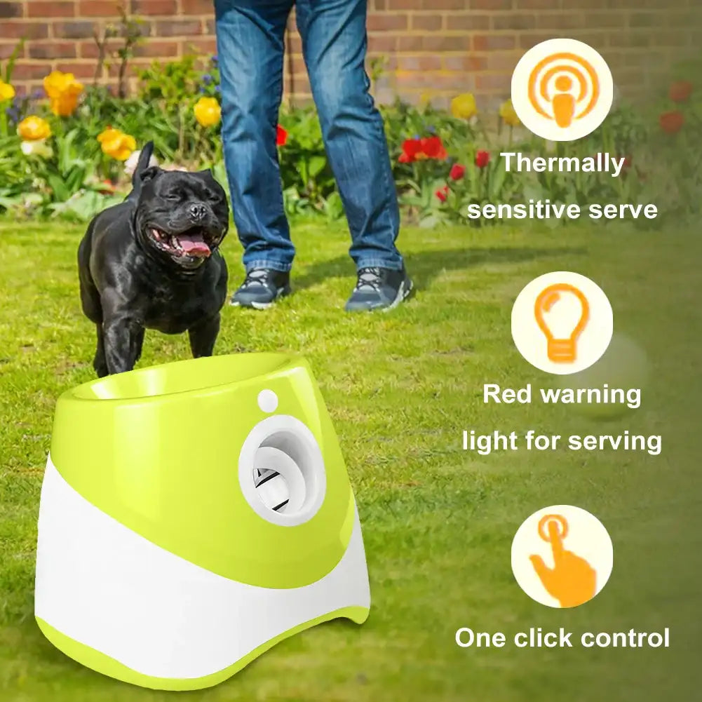 Automatic Dog Tennis Ball Launcher – Rechargeable Interactive Throwing Machine for Pets