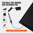 Erasable  Neon Lighted Chalkboard with Remote and 8 Fluorescent Markers - Moss Roze