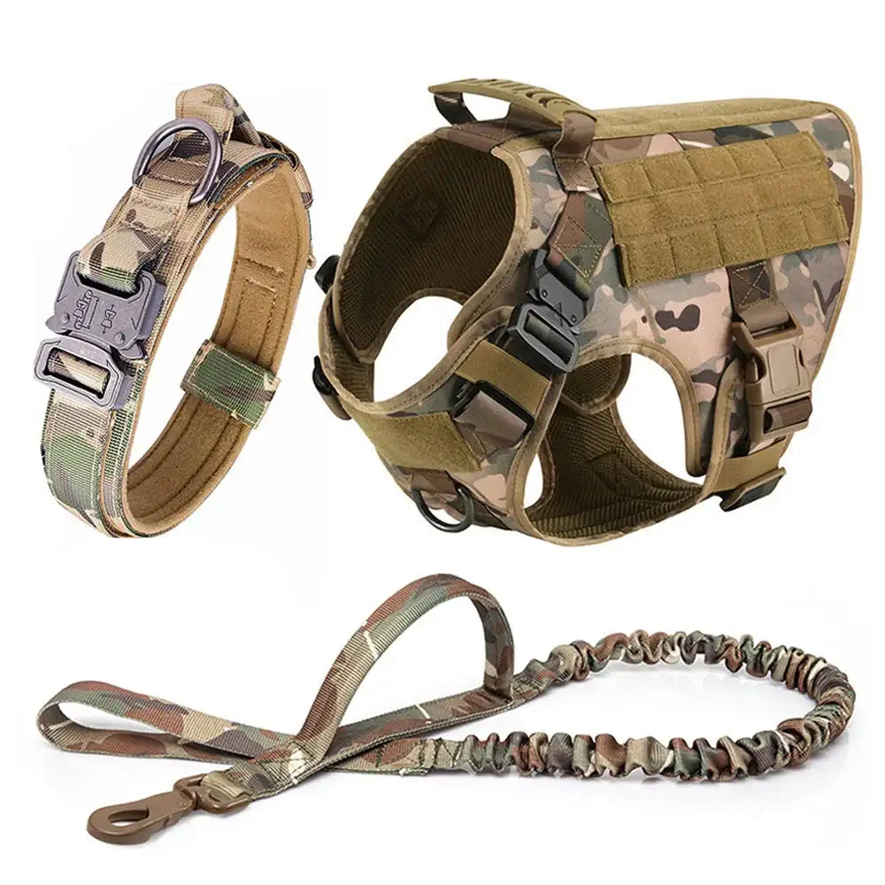 Large Dog Harness and Leash Set – No-Pull Training Vest with Collar