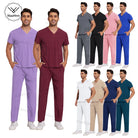 Unisex Nursing Scrubs Set – Anti-Wrinkle Medical Uniform for Doctors, Nurses & Hospital Staff - Moss Roze