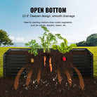 Raised Garden Bed Kit – Large Metal Planter Box with Open Bottom for Outdoor Vegetables, Flowers, and Herbs - Moss Roze
