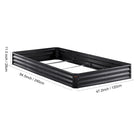 Raised Garden Bed Kit – Large Metal Planter Box with Open Bottom for Outdoor Vegetables, Flowers, and Herbs - Moss Roze