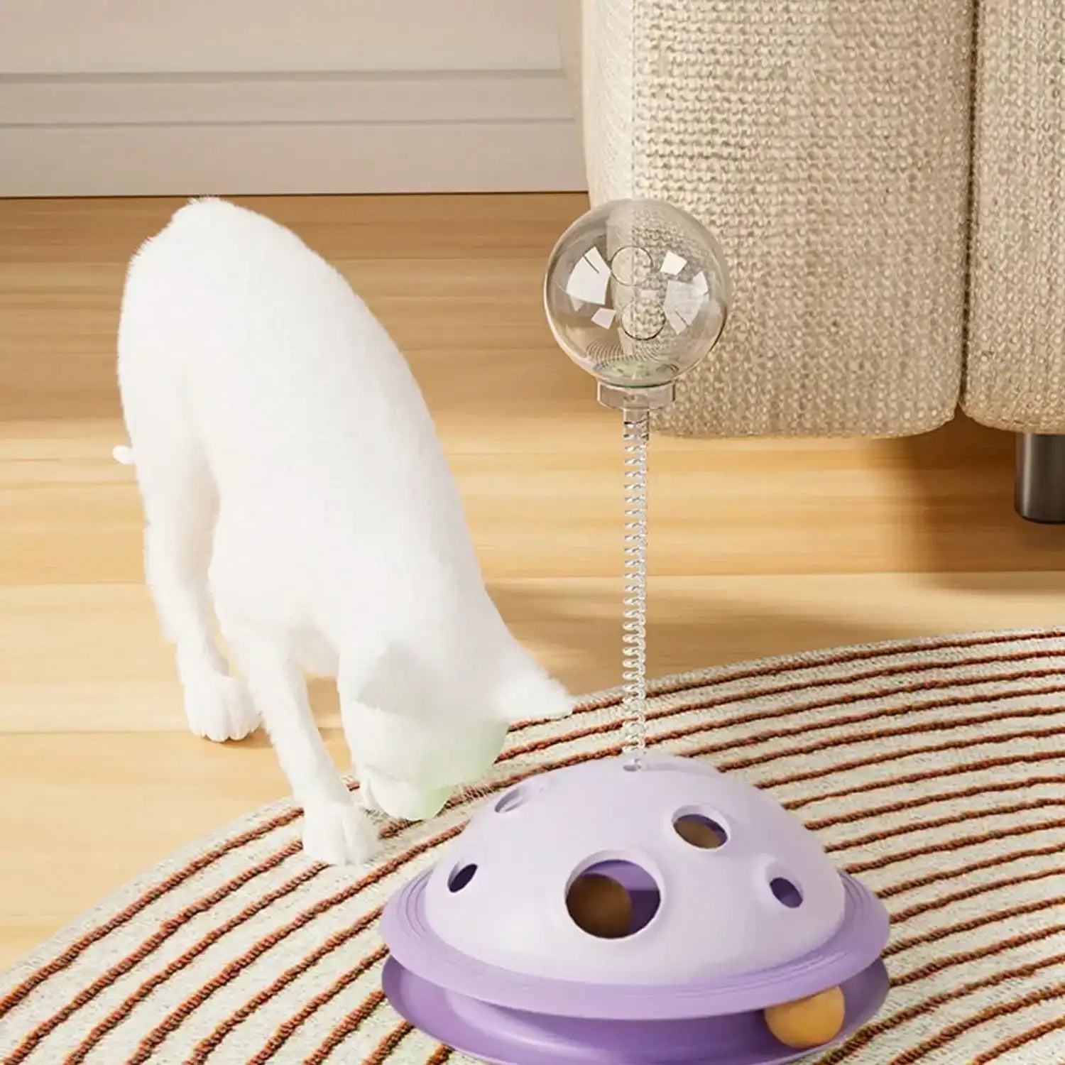 Planet-Themed Interactive Pet Toy – Snack Dispenser with Digging Holes for Dogs & Cats