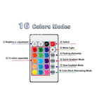 RGB LED Light Bulb with Remote Control, 16 Colors E27 220V Smart Dimmable Multicolor Lamp for Home & Mood Lighting | smart Tech gadgets - Moss Roze
