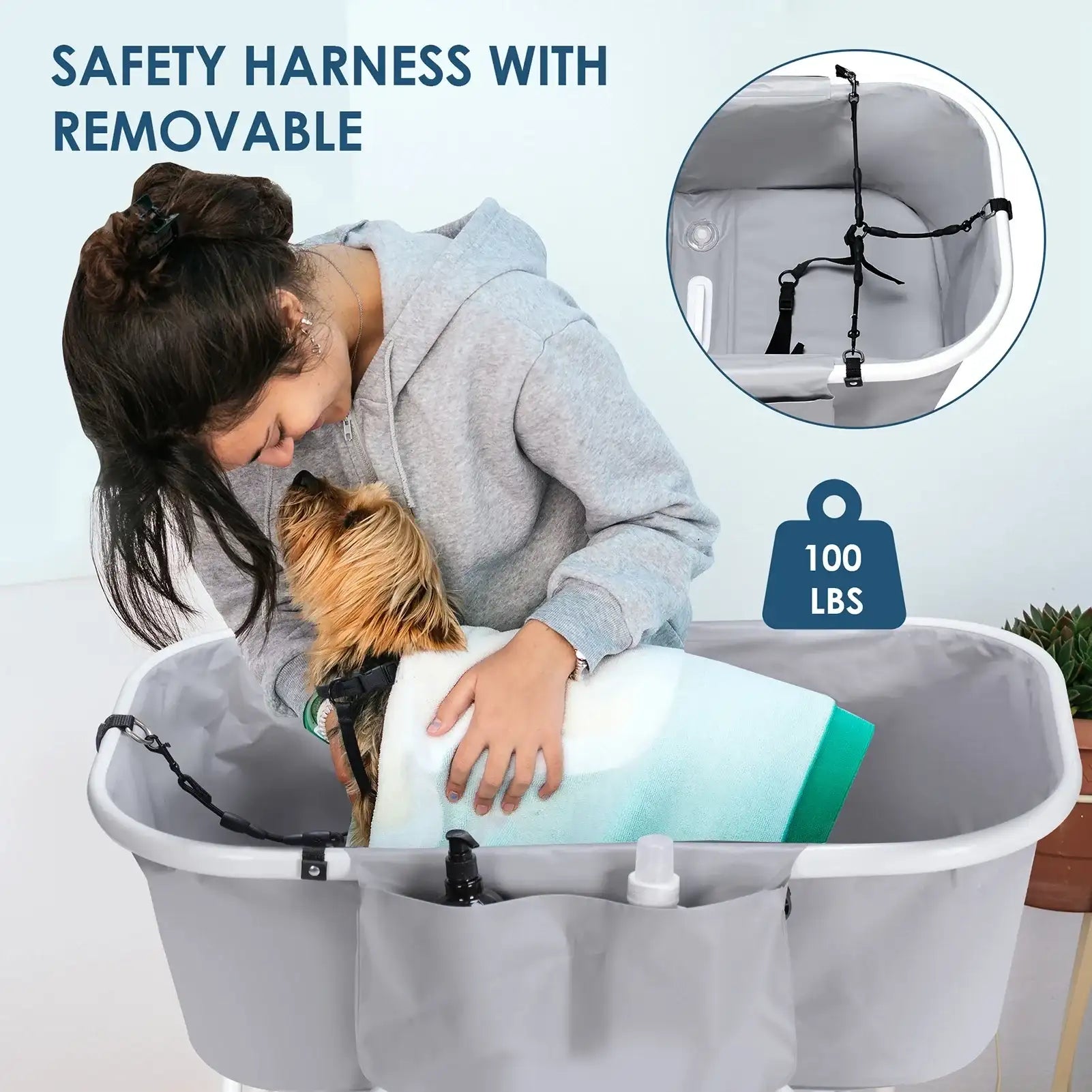 Foldable Dog & Cat Bath Tub – Portable