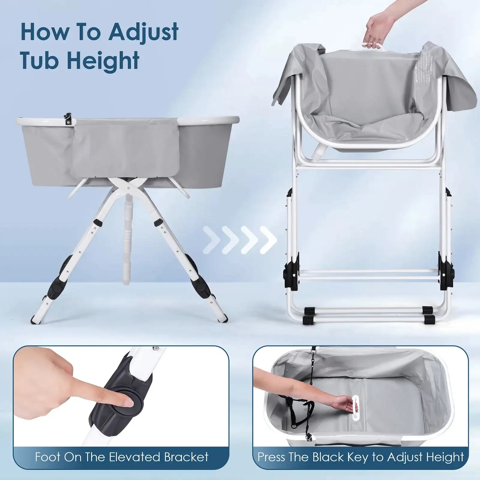 Foldable Dog & Cat Bath Tub – Portable