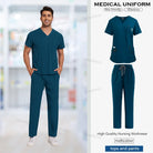 Unisex Nursing Scrubs Set – Anti-Wrinkle Medical Uniform for Doctors, Nurses & Hospital Staff - Moss Roze