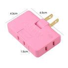 3-in-1 US Plug Rotatable Socket Converter – Compact Multi-Plug Adapter (180° Rotation) - Moss Roze