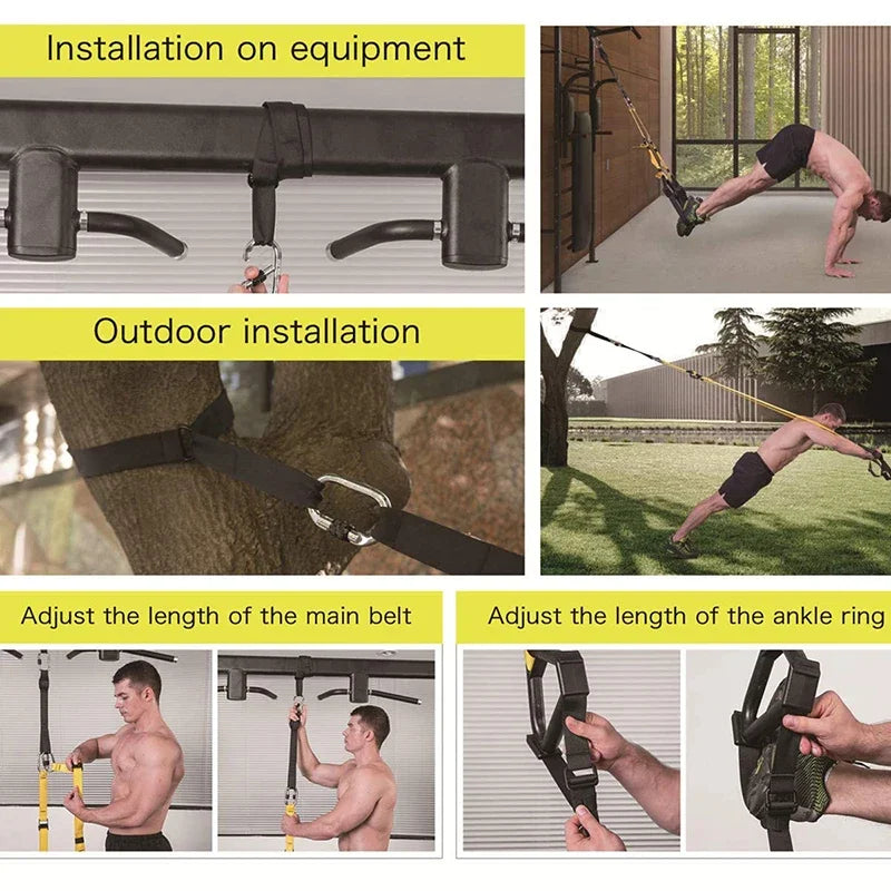 TRX GO Home Gym Suspension Trainer | Portable Full-Body Workout System for Strength, Core & Bodyweight Training at Home or Travel - Moss Roze