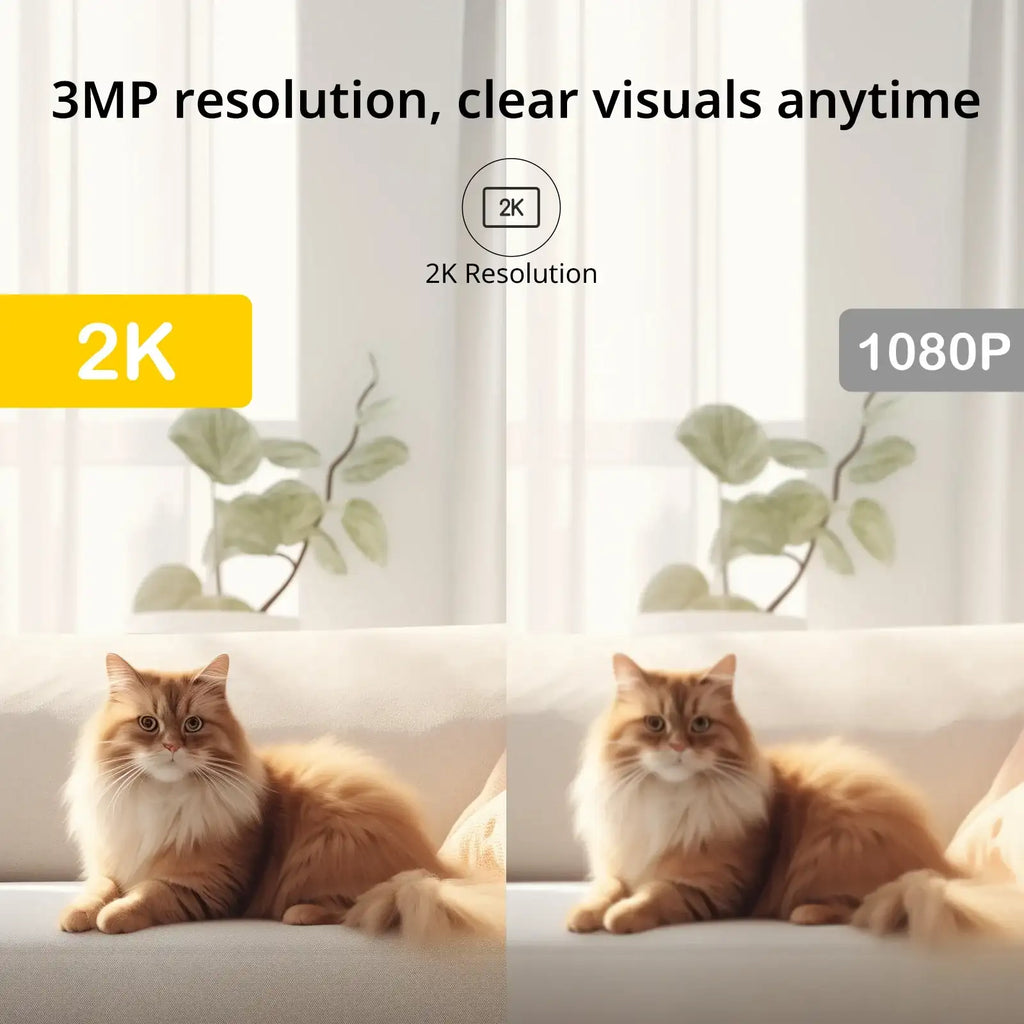 2k 3MP Baby Monitor Camera with 5G/2.4GHz Wi-Fi, 2-Way Audio, Motion Detection – Ideal for Baby, Elder, Pet Monitoring