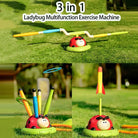 Ladybug 4-in-1 Sports & Entertainment Game Toy – Rope Skipping, Toss Ring, Rocket Launcher & Baseball Mode for Kids