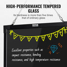 Erasable  Neon Lighted Chalkboard with Remote and 8 Fluorescent Markers - Moss Roze