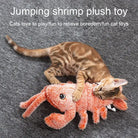 Rechargeable Electric Lobster Cat Toy – Plush Jumping Shrimp Simulation for Interactive Pet Play