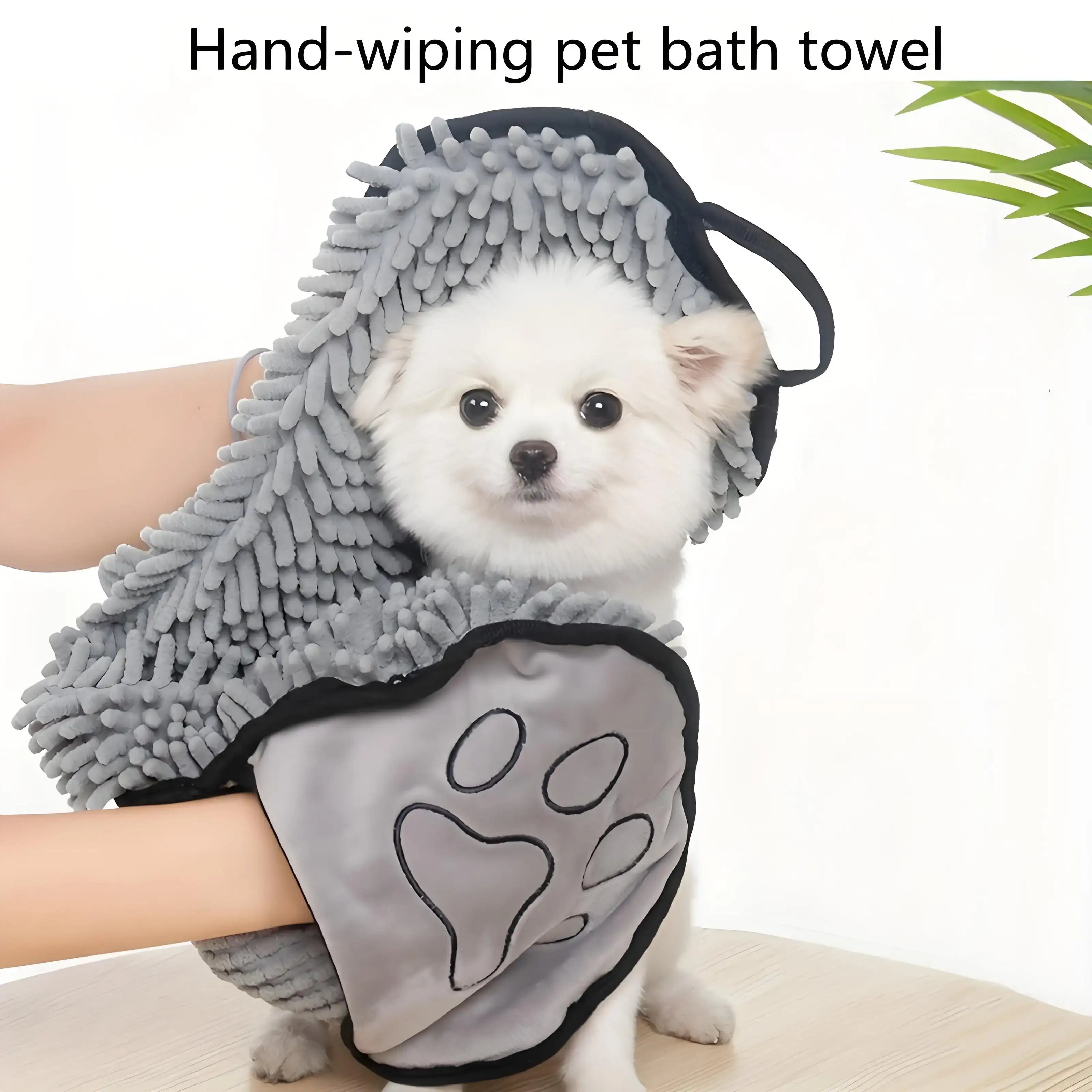 Plush Microfiber Pet Towel – Ultra Absorbent, Quick-Dry & Hypoallergenic
