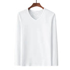 Men’s V-Neck Velvet Thermal Top | Thick Warm Fleece-Lined Long Sleeve Shirt Winter Base Layer M–4XL – Ideal Christmas Gift - Moss Roze