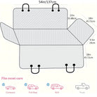 Waterproof Pet Car Seat Cover with Gray Edging – Stain-Resistant, Machine Washable & Easy to Maintain