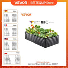 Raised Garden Bed Kit – Large Metal Planter Box with Open Bottom for Outdoor Vegetables, Flowers, and Herbs - Moss Roze