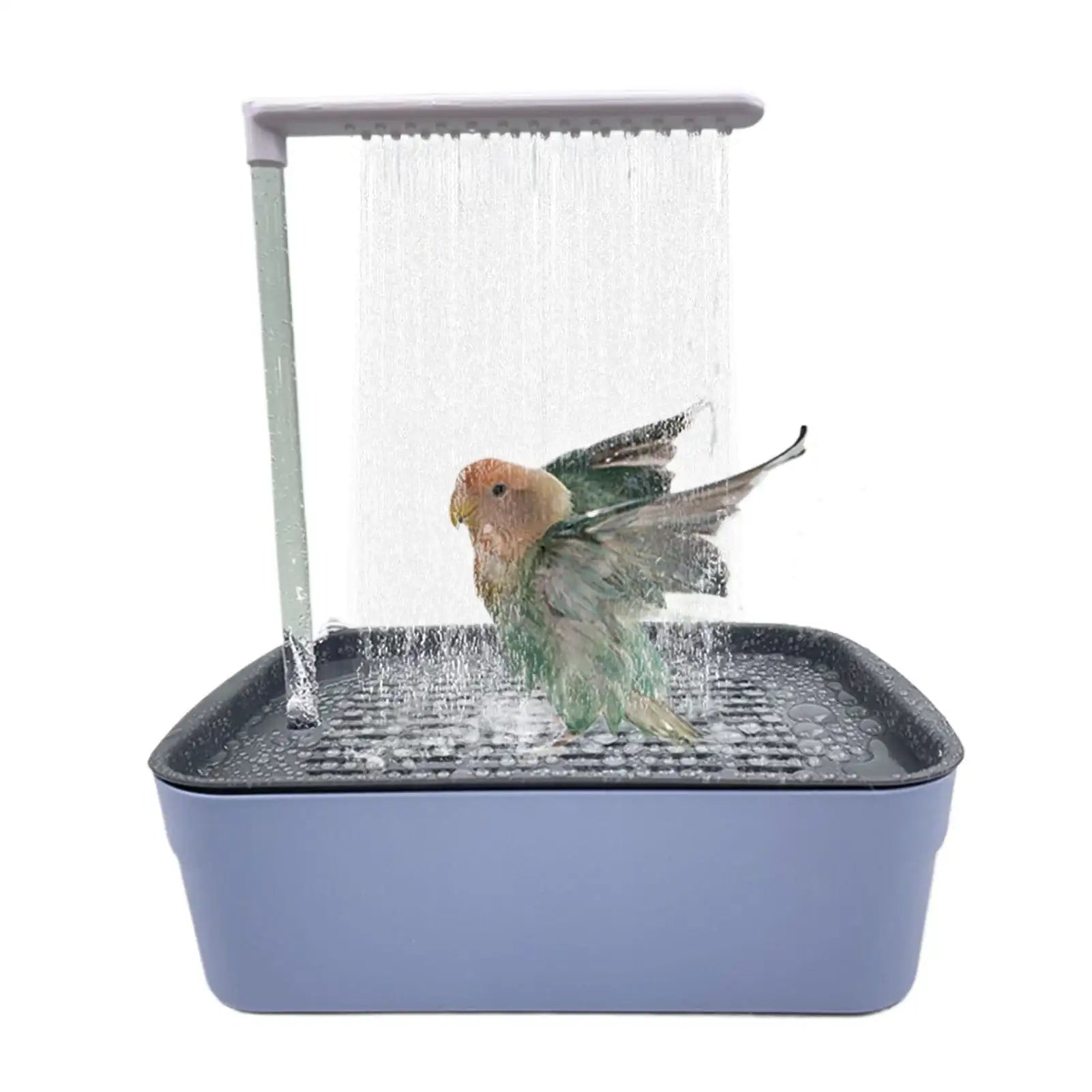 Automatic Parrot Bird Bath – Circulating Water Shower Bathtub for Pet Bird
