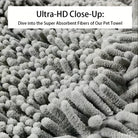 Plush Microfiber Pet Towel – Ultra Absorbent, Quick-Dry & Hypoallergenic