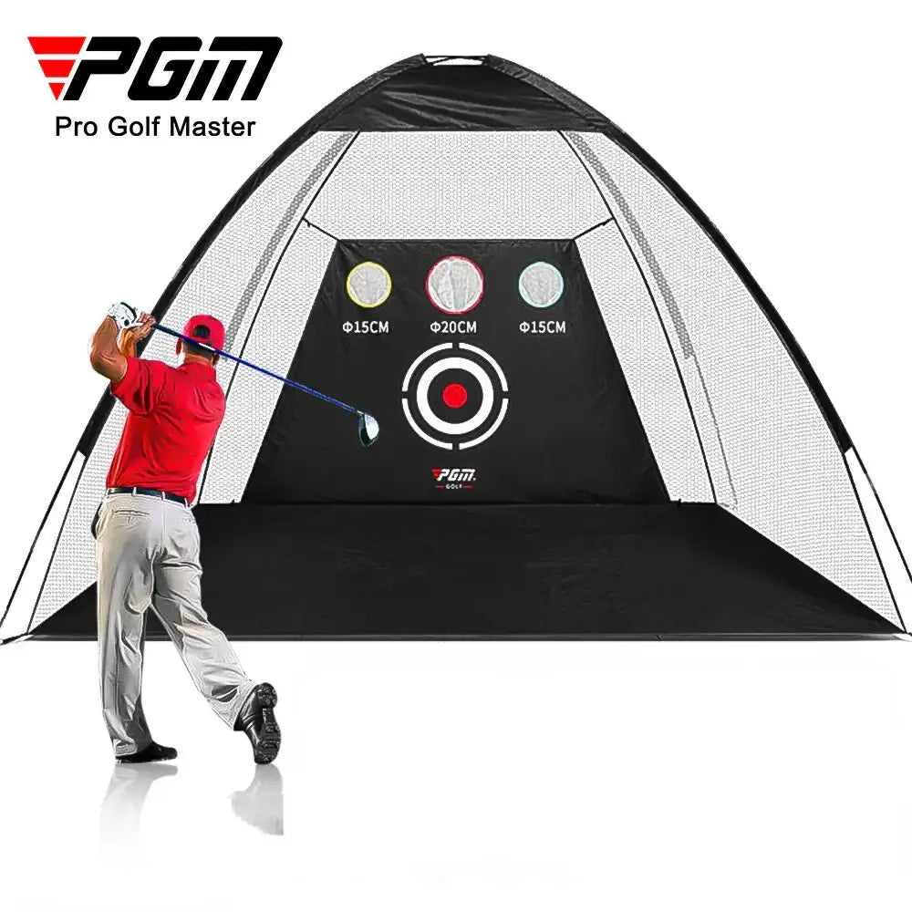 Foldable Golf Practice Net – 2m/3m Indoor Training Cage with Target , Durable Oxford Fabric