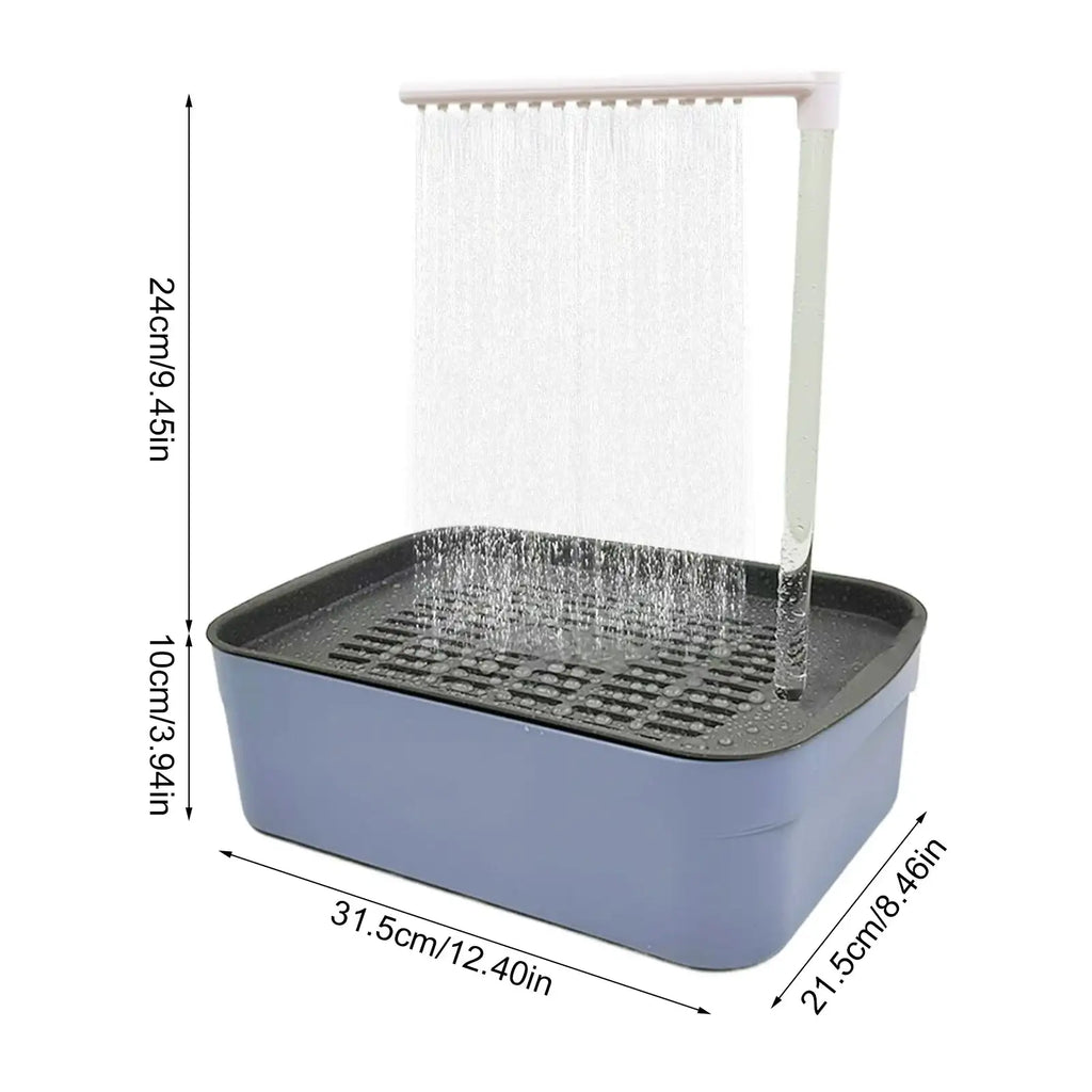 Automatic Parrot Bird Bath – Circulating Water Shower Bathtub for Pet Bird