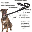 All Season Heavy Duty Dual Handle Dog Leash – Outdoor Travel Training Lead for Greater Control and Safety