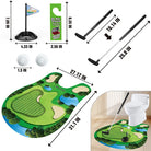 Toilet Golf Game Mat – Funny Bathroom Mini Golf Set  with mat - Moss Roze