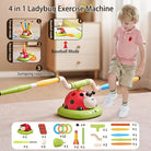 Ladybug 4-in-1 Sports & Entertainment Game Toy – Rope Skipping, Toss Ring, Rocket Launcher & Baseball Mode for Kids