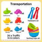 Counting Animal Sorting Toys – Montessori Preschool Learning Set for Toddlers, Color & Shape Recognition, STEM Math Educational toy - Moss Roze