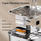 7L Stainless Steel Cat & Dog Water Fountain – Large Capacity Silent Automatic Pet Drinking Bowl