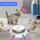 3-in-1 Smart Interactive Cat Toy Set – Automatic Fluttering Butterfly, Feather Wand & Fun Ball