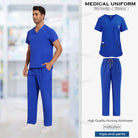 Unisex Nursing Scrubs Set – Anti-Wrinkle Medical Uniform for Doctors, Nurses & Hospital Staff - Moss Roze
