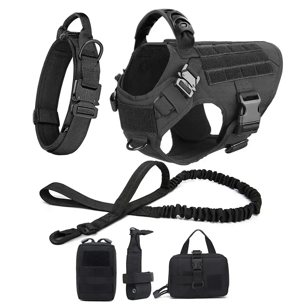 Large Dog Harness and Leash Set – No-Pull Training Vest with Collar