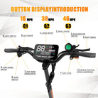 5600W Dual Motor Electric Scooter for Adults – 46MPH Top Speed, 60V 27Ah Battery, 11-Inch Off-Road Tires, Foldable with Seat