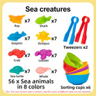 Counting Animal Sorting Toys – Montessori Preschool Learning Set for Toddlers, Color & Shape Recognition, STEM Math Educational toy - Moss Roze